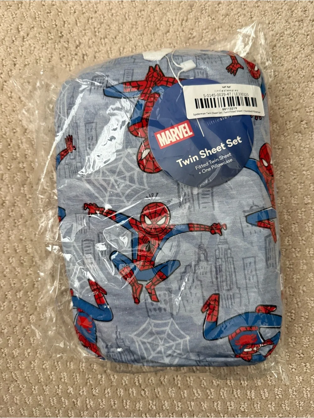 Little Sleepies Spider-Man Twin Sheet Set